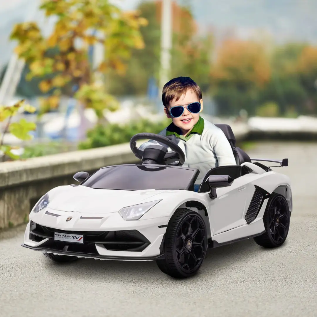 Homcom Elektrische Kinderauto 107,5x63x42cm Wit - MPN 370-306V90WT