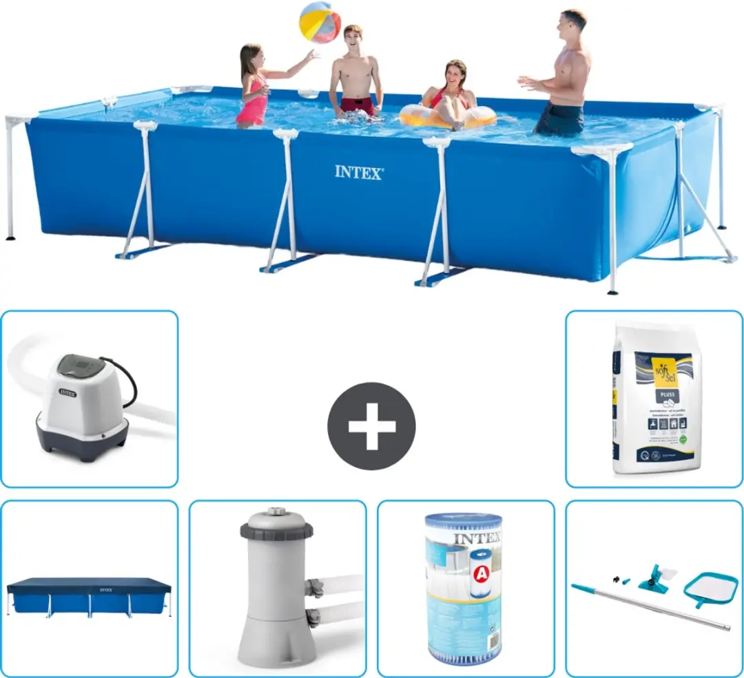 Intex Rechthoekig Frame Zwembad 450x220cm