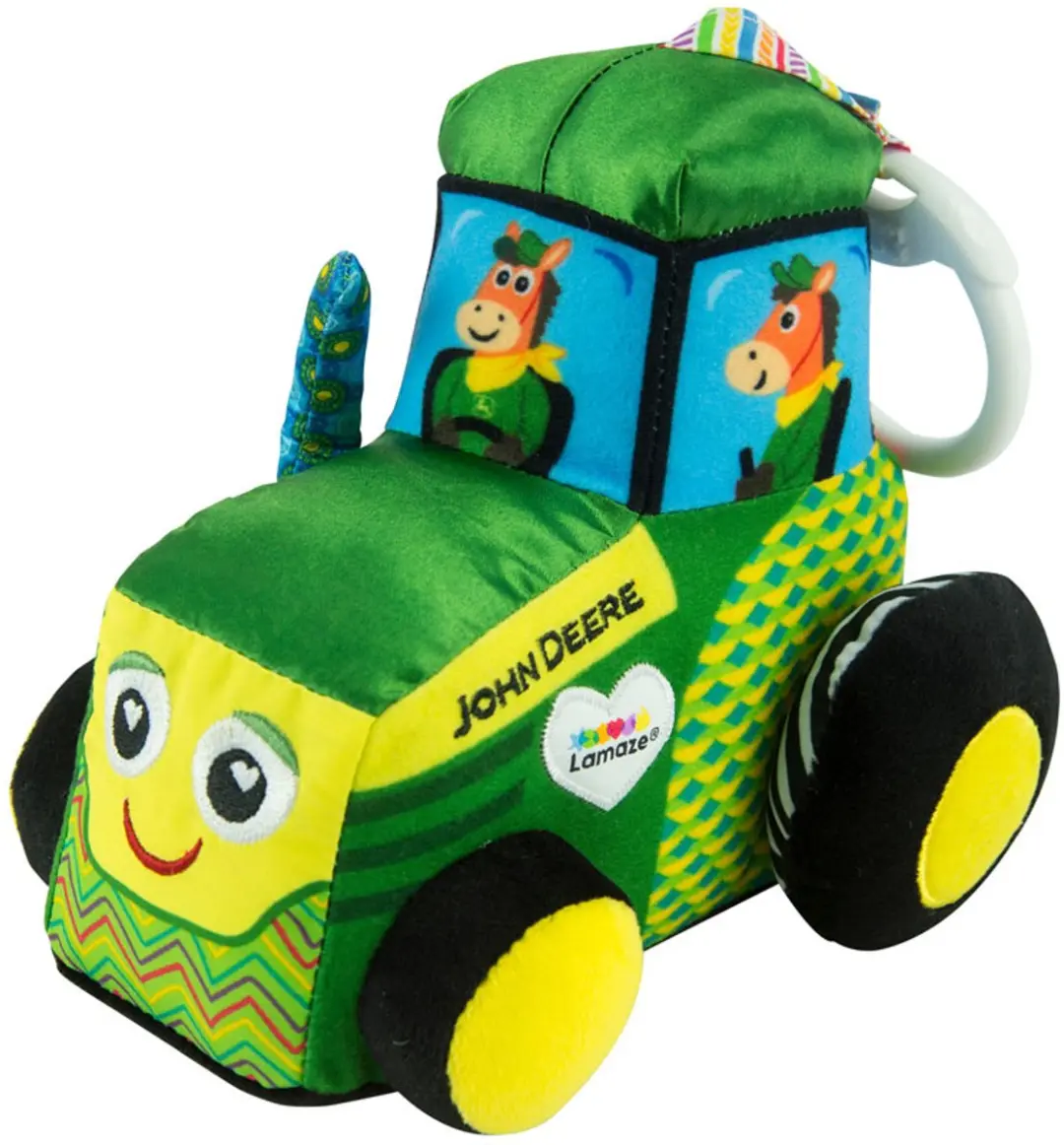 Lamaze John Deere Clip and Go Knuffel - Baby Tractor