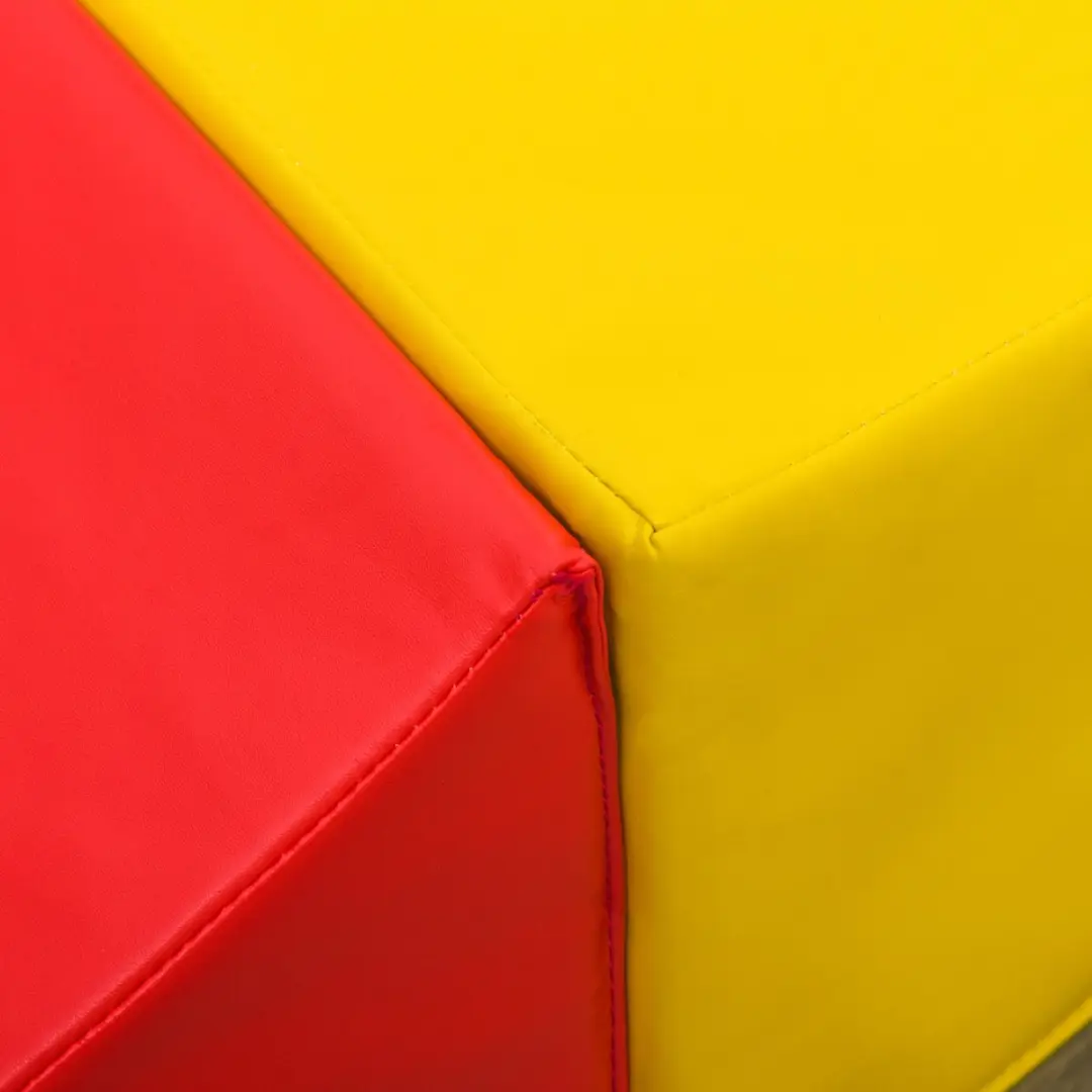 Homcom Bouwstenenset 4-delig - Schuimstof - 1-3 jaar - Rood/Blauw/Geel - afbeelding 6 van 6
