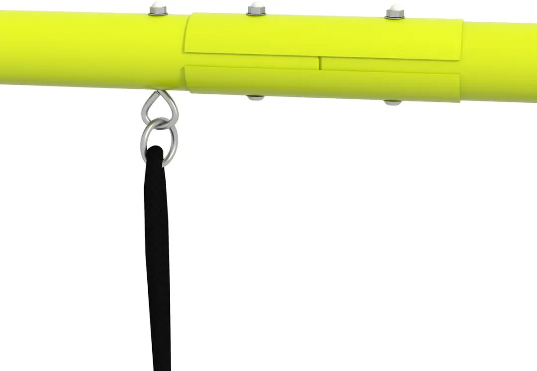 Outsunny 2-zits Kinderschommel Sportladder - Groen