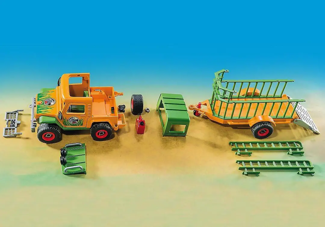 Playmobil Ranger Terreinwagen met Olifant 6937 - Bruin/ Groen - afbeelding 6 van 6
