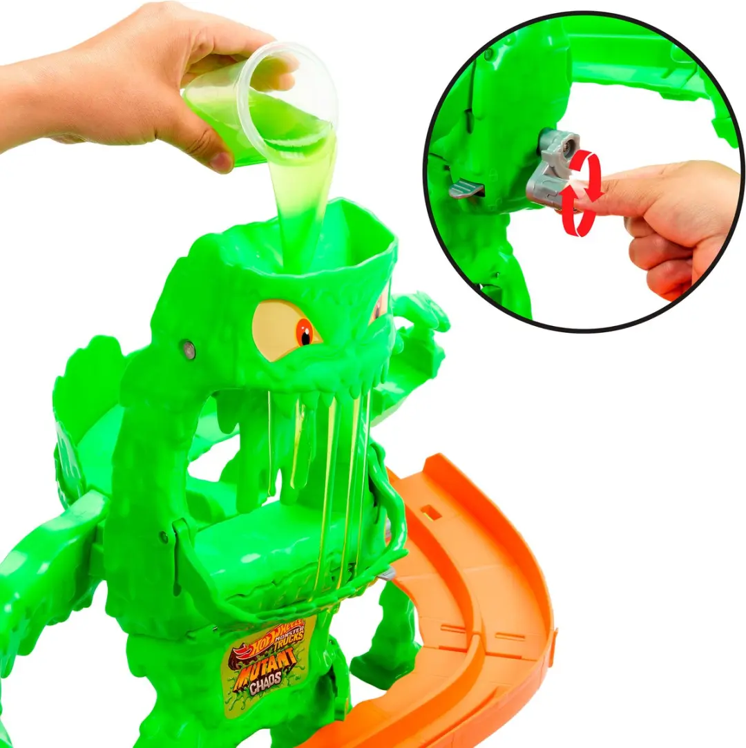 Hot Wheels Monstertrucks Versla het Gemuteerde Monster Speelset - JMK90