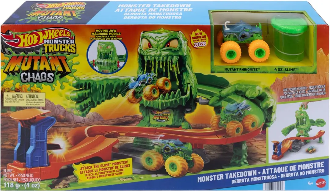 Hot Wheels Monstertrucks Versla het Gemuteerde Monster Speelset - JMK90