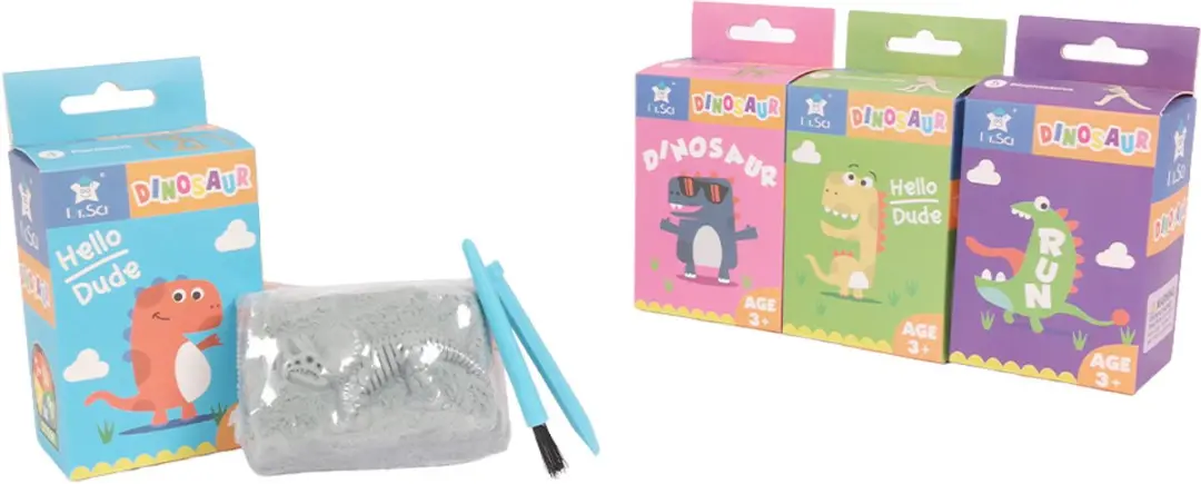 PIA Soft Toys Opgravingsset Dinosaurusskelet
