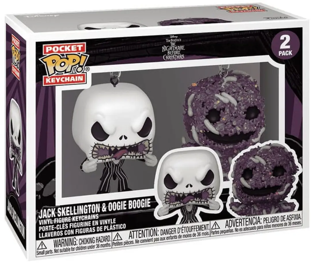 Funko Nightmare Before Christmas POP! Keyrings Jack & Oogie - FK82402