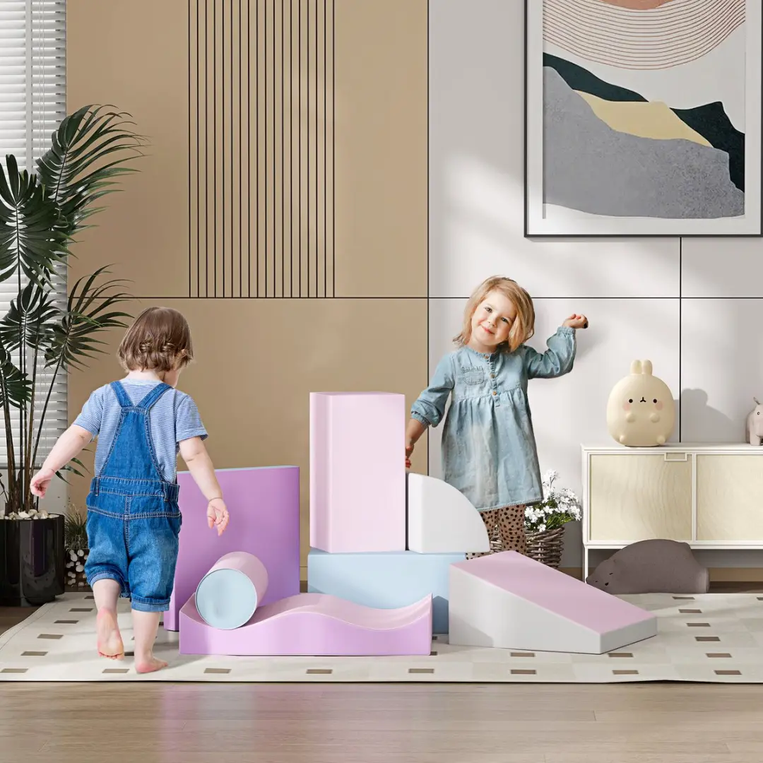 Homcom Speelset Kunstleer 60x40x11cm - 7-delig - Meerkleurig