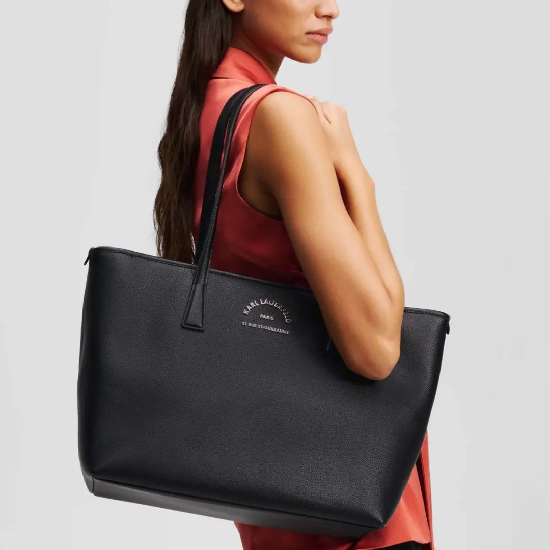 Karl Lagerfeld K RSG Metal Tote - Zwart