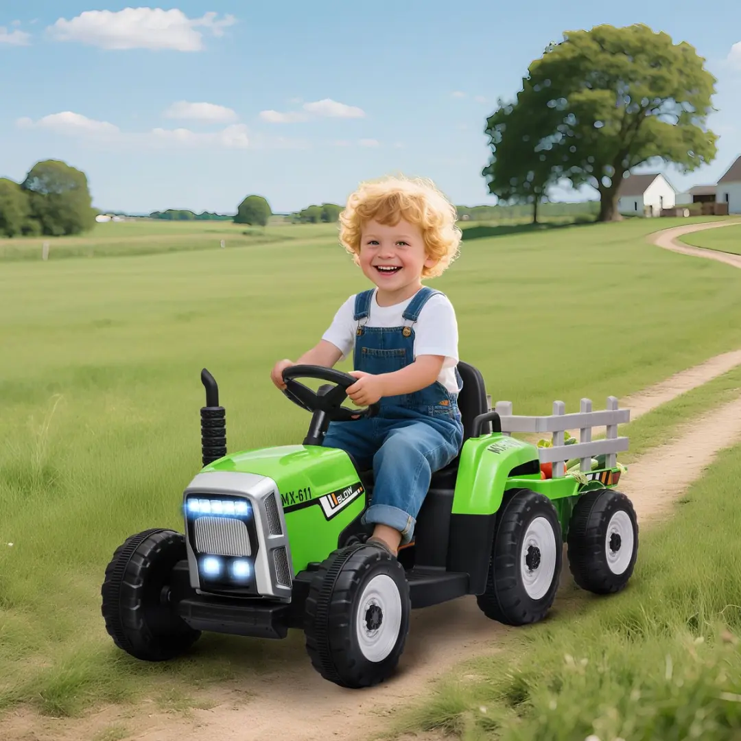 Homcom Elektrische Rijauto 136,5x50x52,5cm Groen - 370-281V90GN