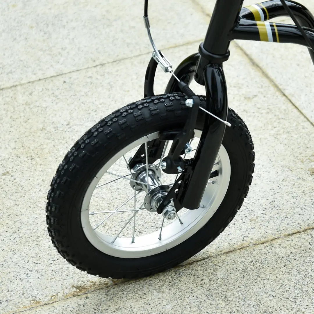 Homcom Kinderstep met Luchtbanden 12 Inch - Zwart
