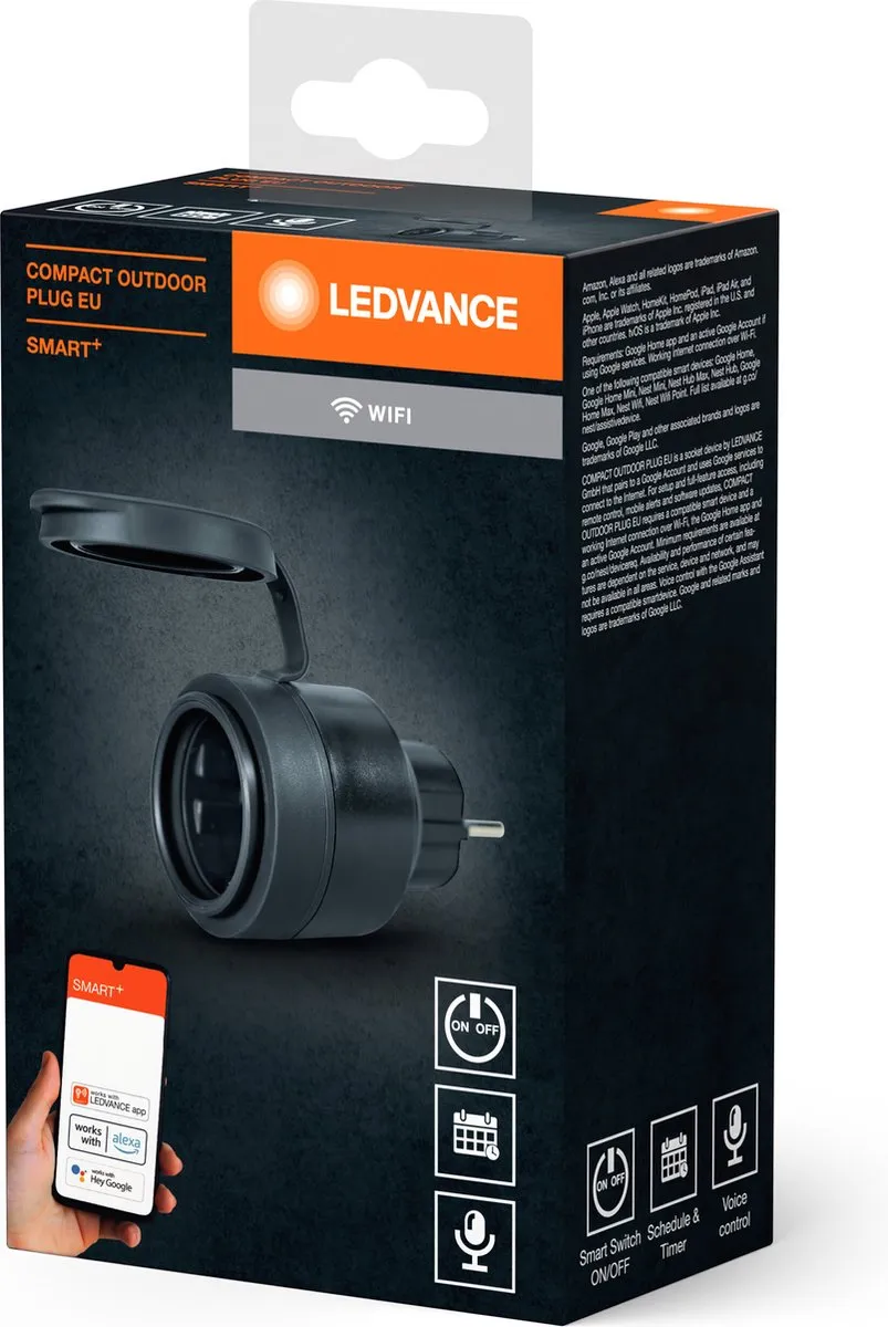 LEDVANCE Smart+ Outdoor Compact Plug - Antraciet - afbeelding 6 van 6