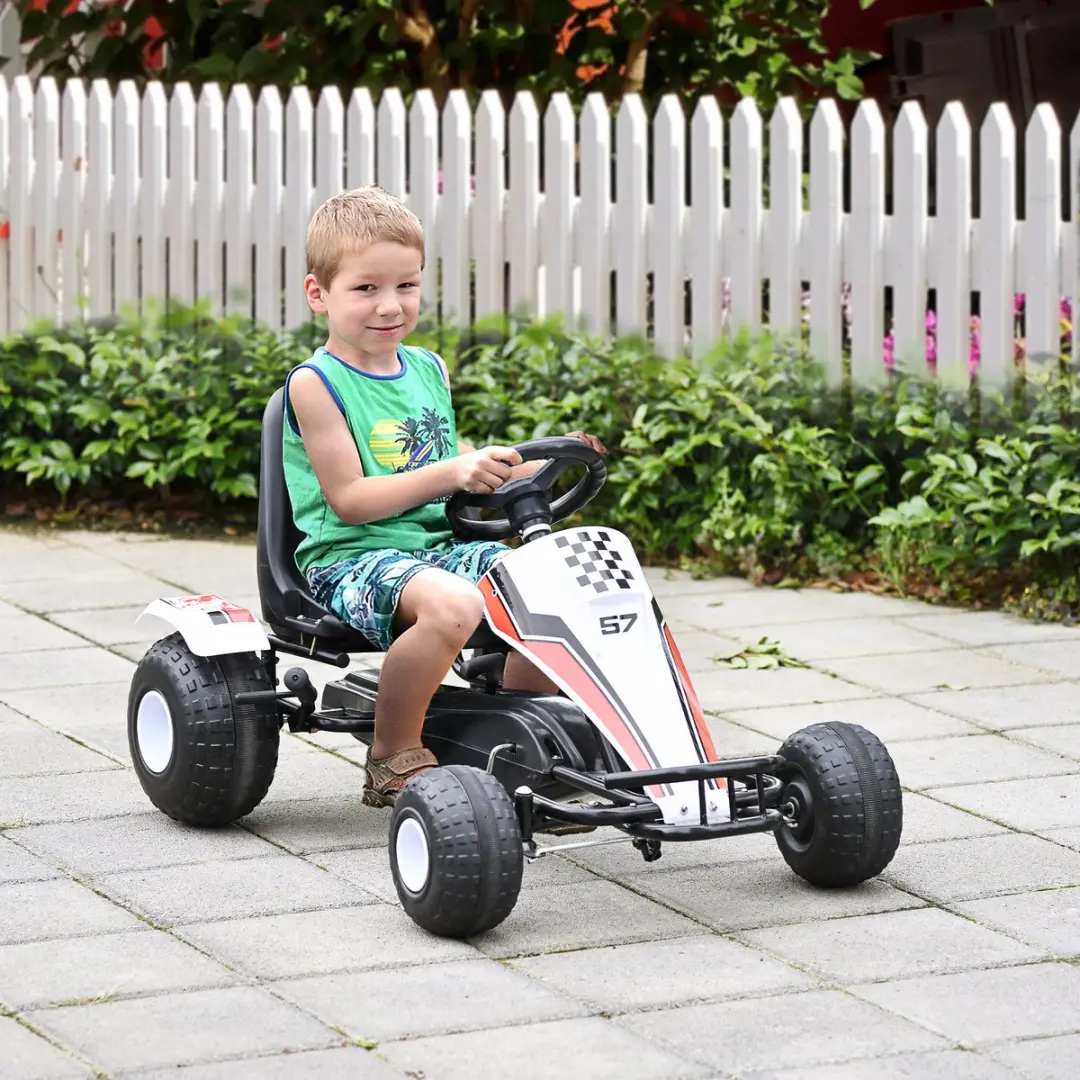Homcom Kindervoertuig 341-036 - Pedaal - 3-8 jaar - Staal