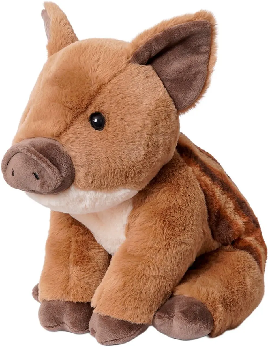 PIA Soft Toys Pluche Zwijn - Bruin 25cm