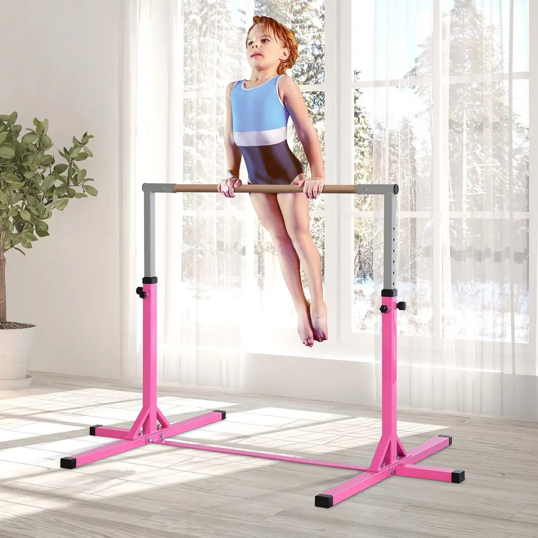 Homcom Gymnastiekstang 13-traps - Roze