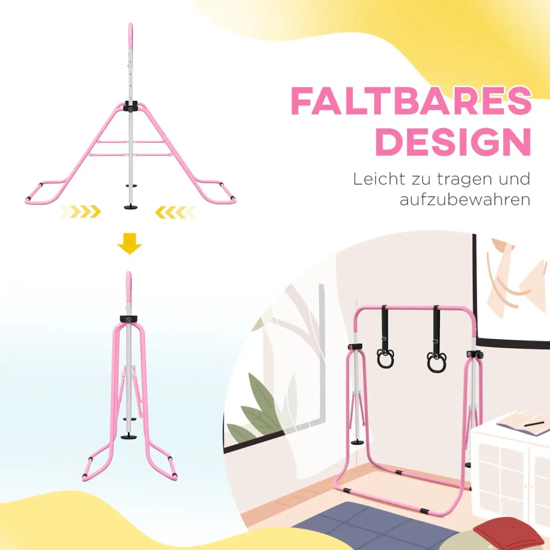 Homcom Kids Gymnastiekrek Roze - 148x105cm
