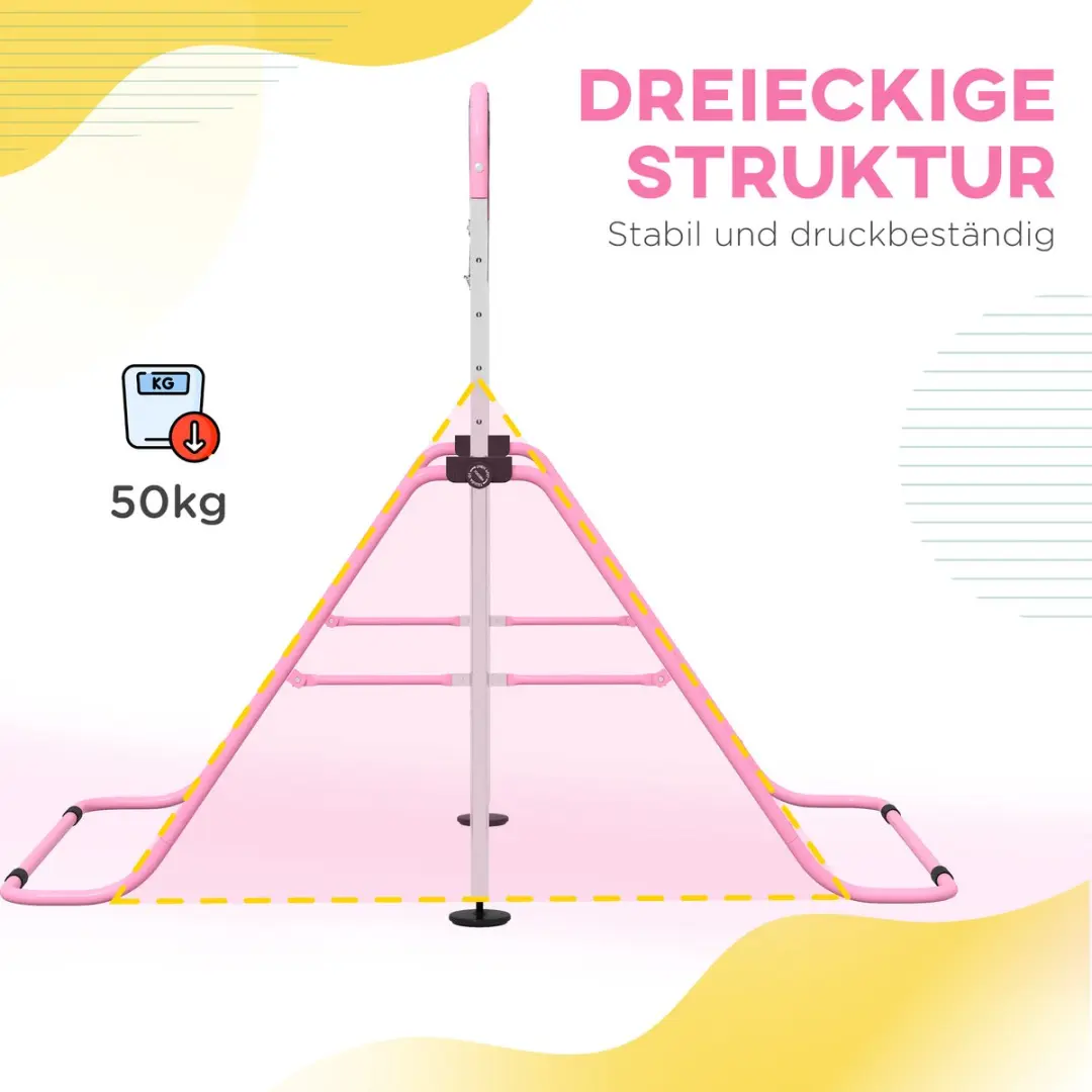 Homcom Kids Gymnastiekrek Roze - 148x105cm