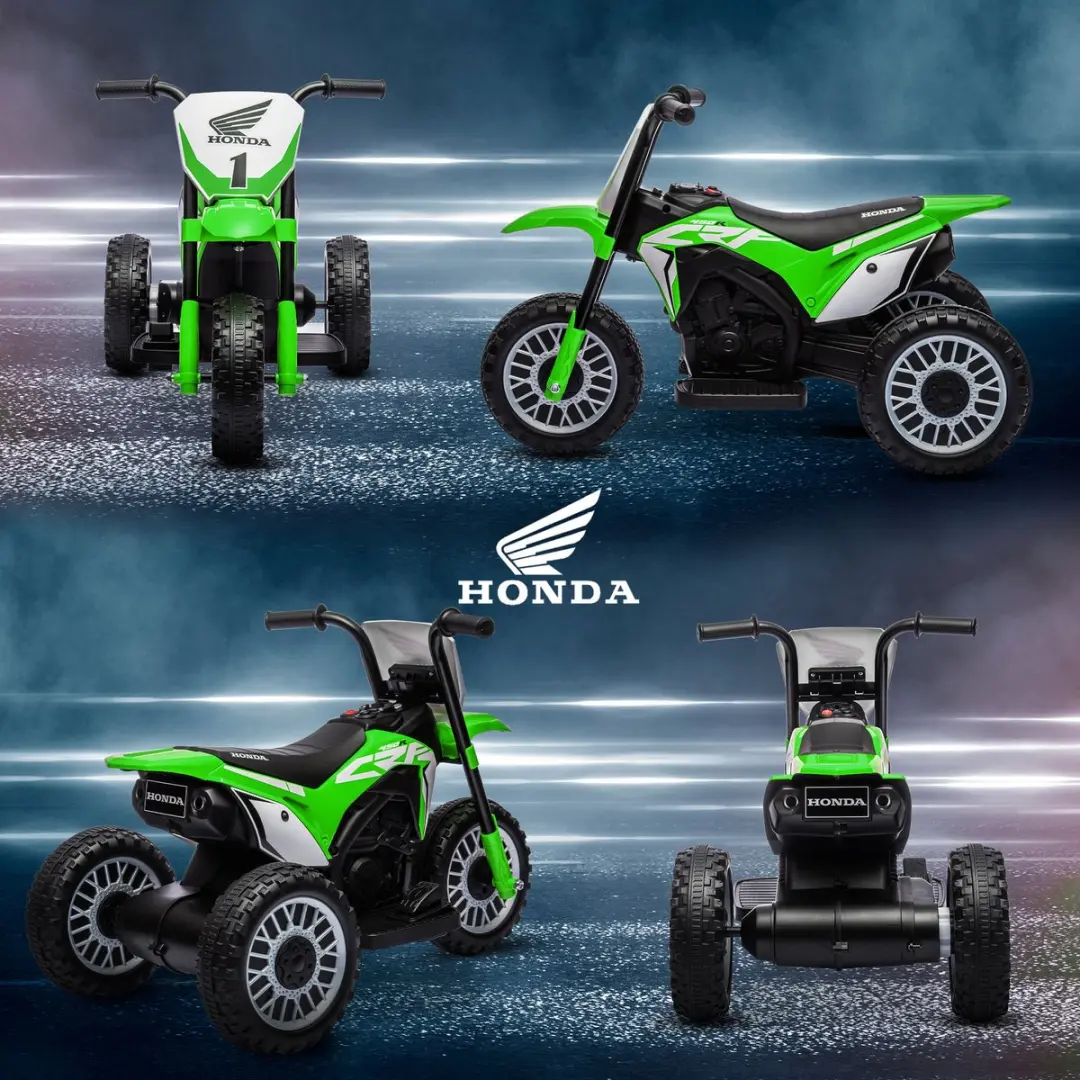 Homcom Elektrische Motorfiets Kinderen 71x40,5x43,5cm Groen - MPN 370-298V70GN