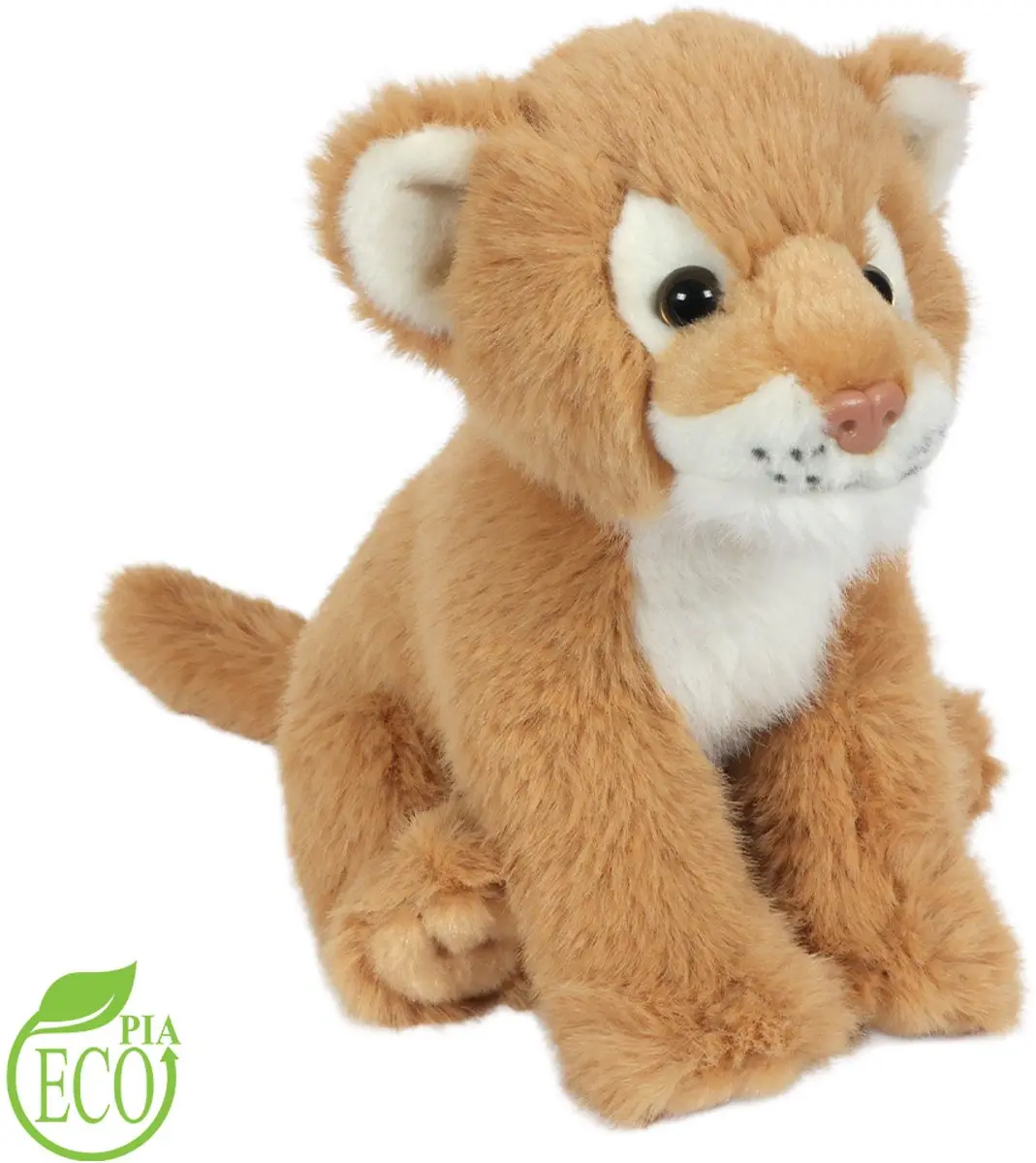 PIA Soft Toys Leeuwin ECO Pluche Knuffel 20cm - Bruin/Beige