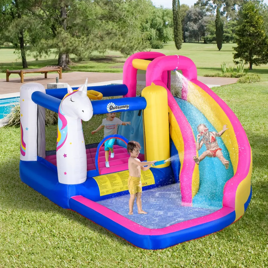 Outsunny Hüpfkasteel Oxford Gewebe - 360x305x210cm - Multicolor