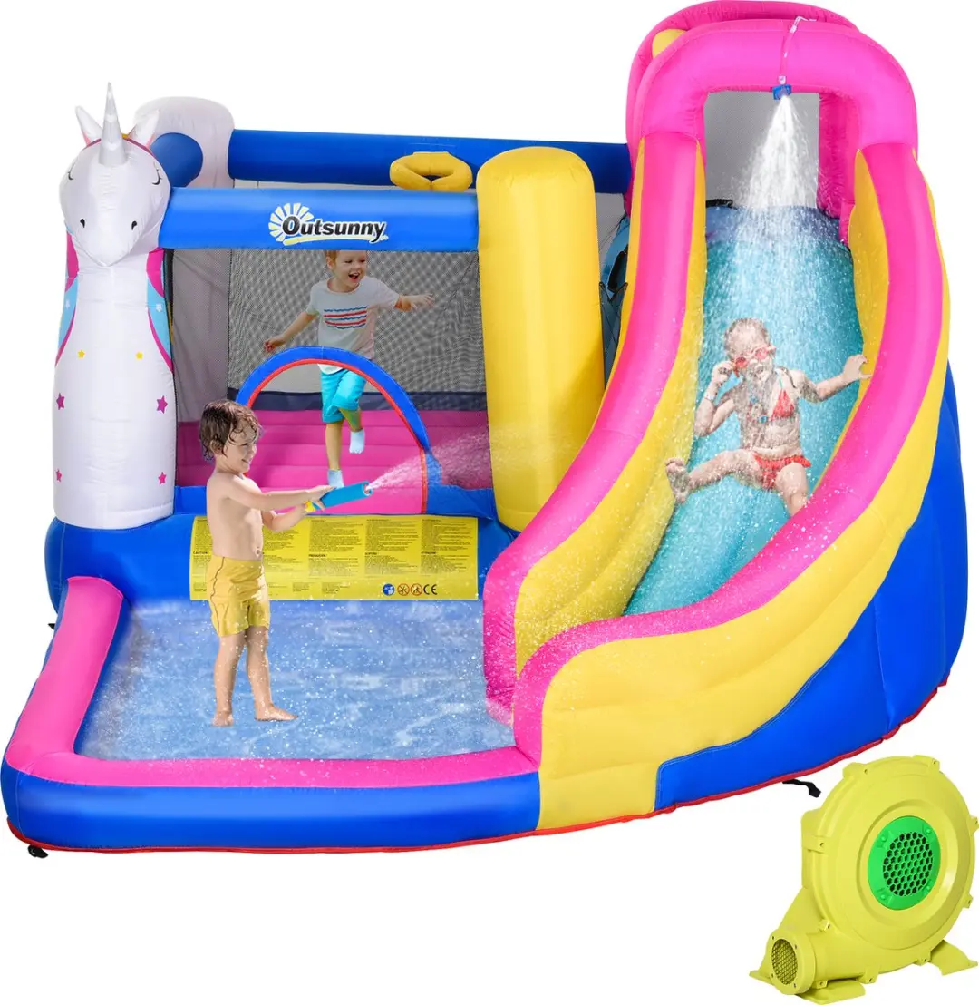 Outsunny Hüpfkasteel Oxford Gewebe - 360x305x210cm - Multicolor