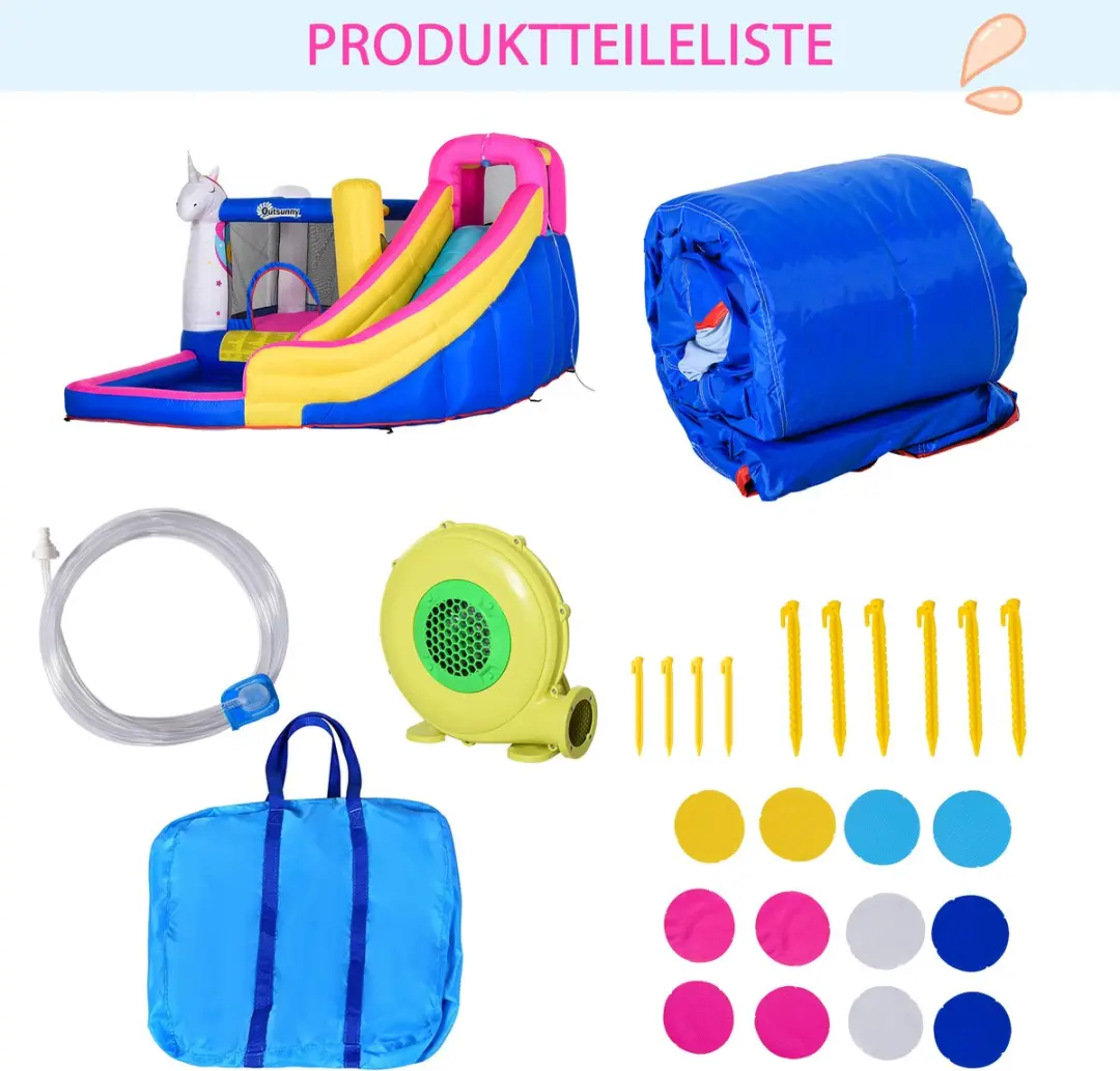 Outsunny Hüpfkasteel Oxford Gewebe - 360x305x210cm - Multicolor