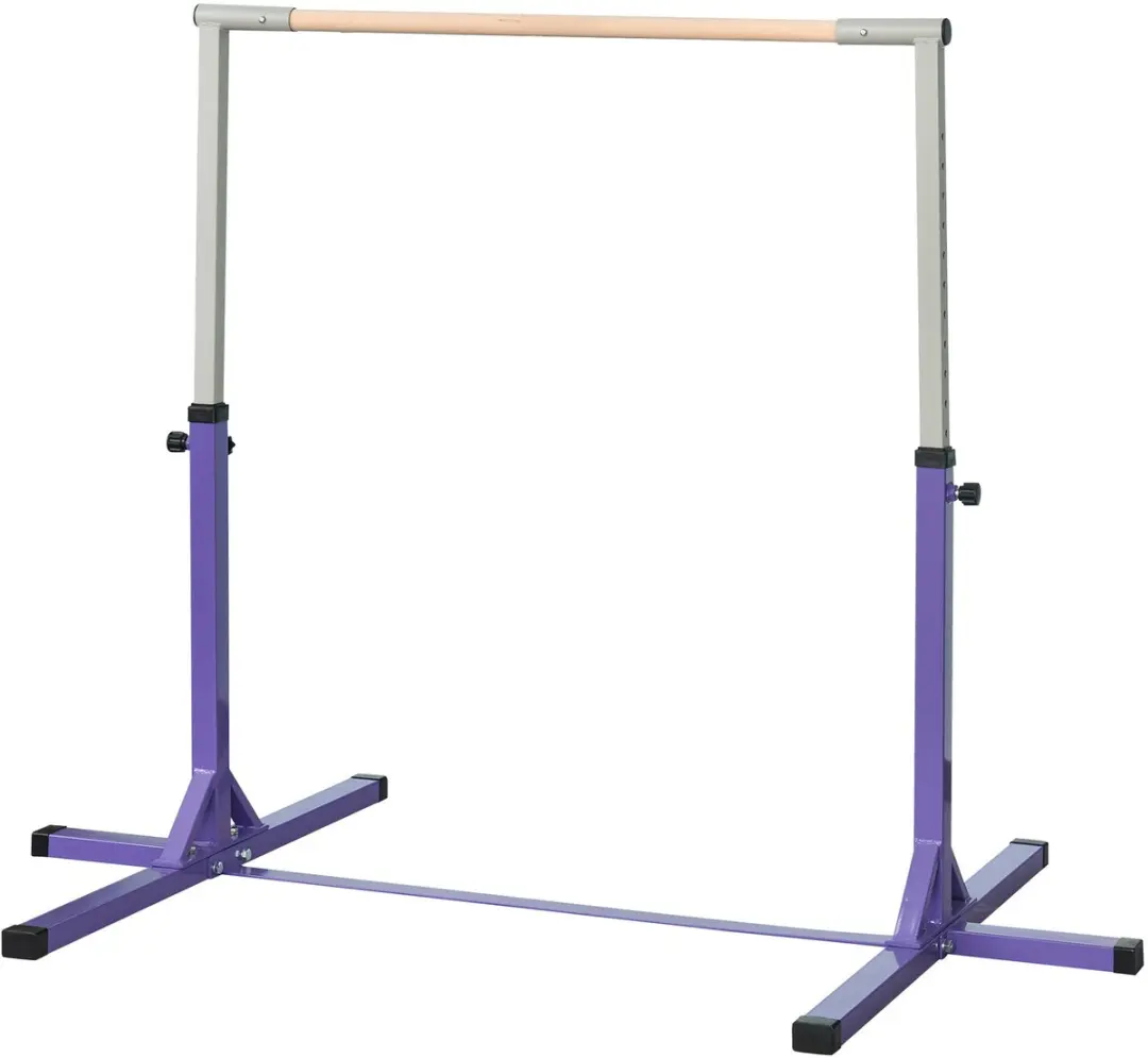 Homcom Gymnastiekrek Beukenhout 194x121cm 92-150cm Paars