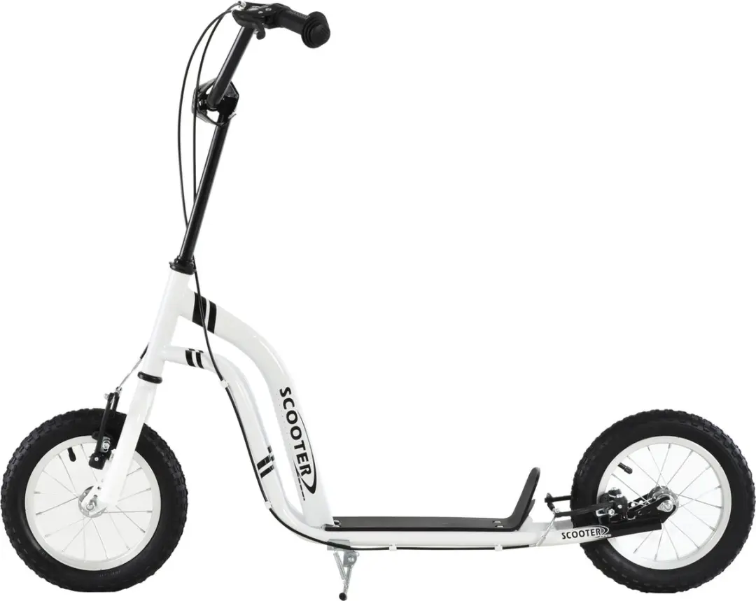 Homcom Kinderstep met Luchtbanden 12 Inch - Wit