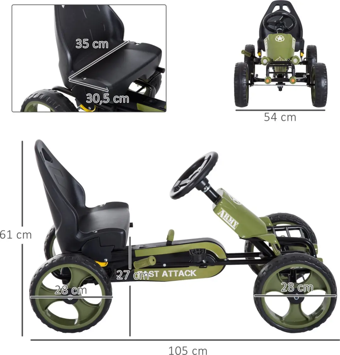 Homcom Skelter 341-025 - Groen
