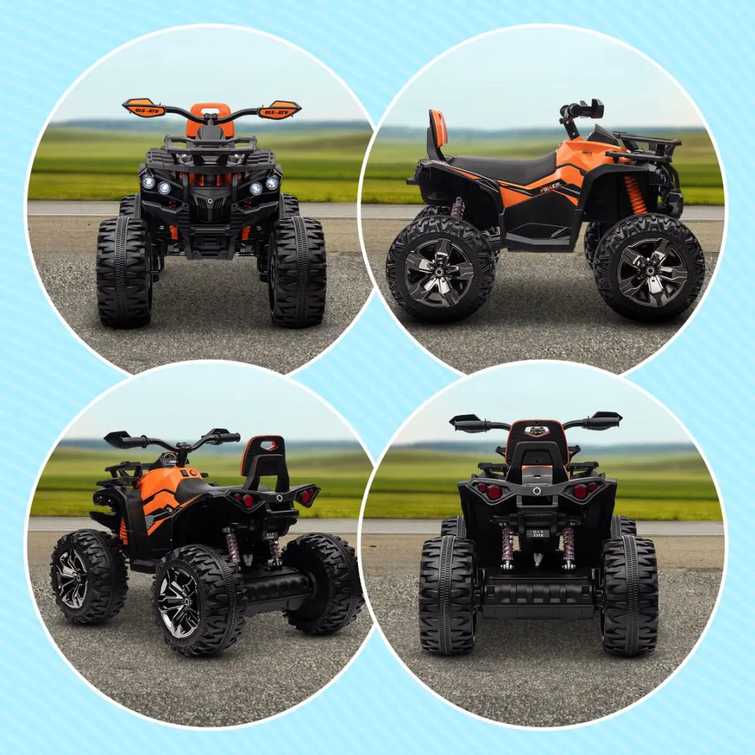 Homcom Elektrische Auto 100x65x73cm - Oranje - 370-170V90OG