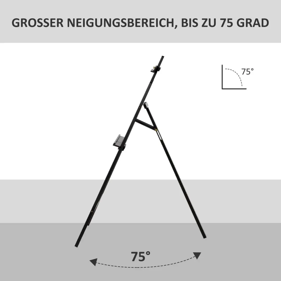 Homcom Schildersezel met Doek 914-020V01 - 90° Instelbaar - afbeelding 6 van 6