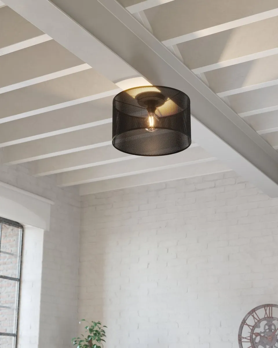 Eglo Manby Plafondlamp E27 - Ø45cm - Zwart