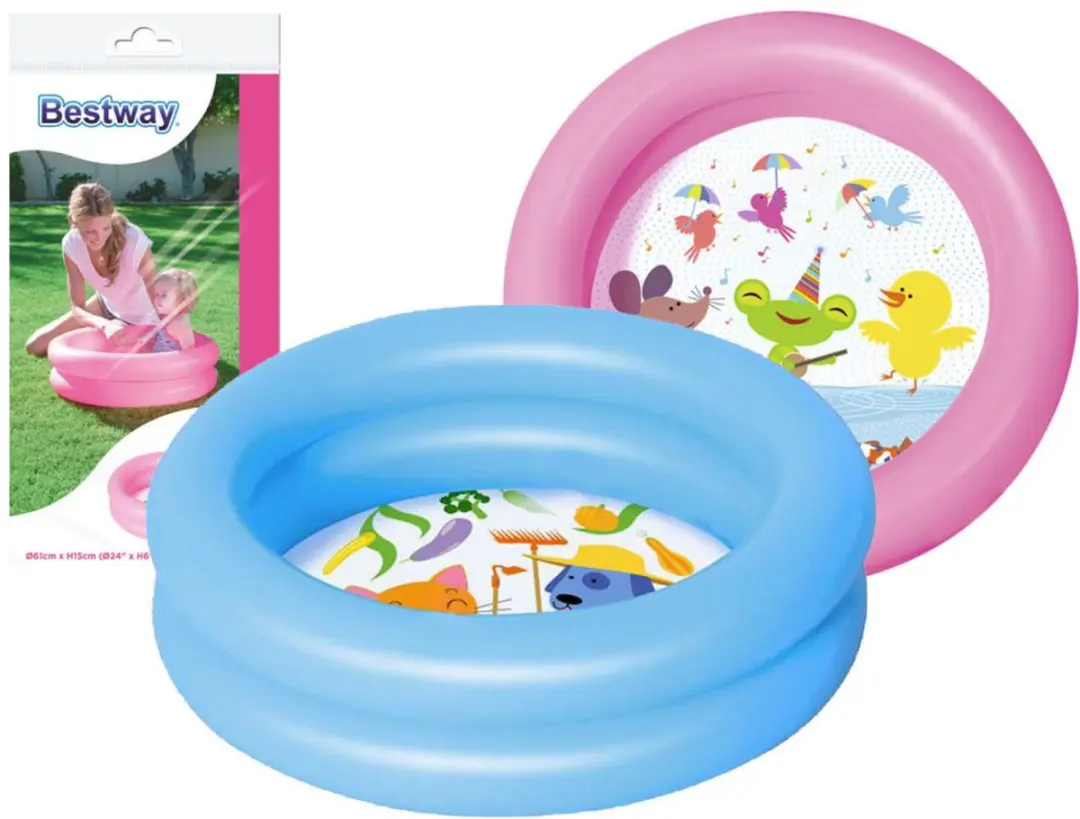 Bestway Opblaas Peuterbadje D60cm - Blauw - afbeelding 6 van 6