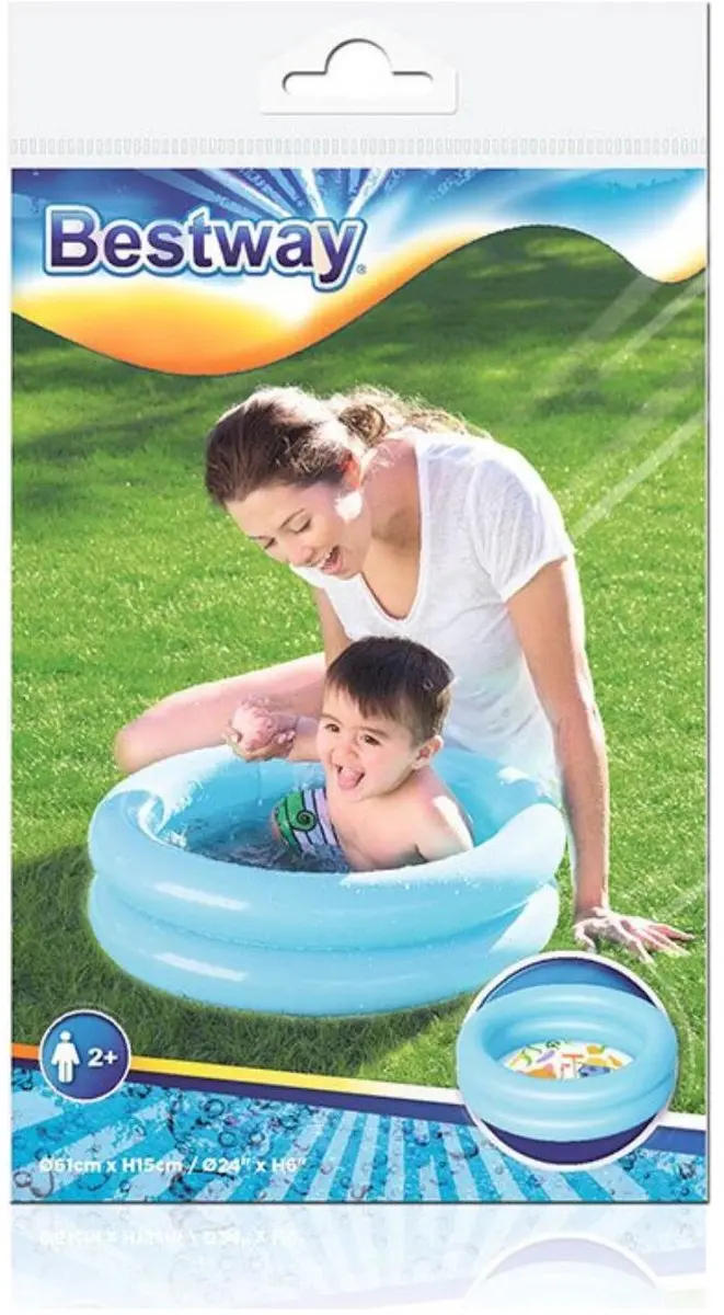 Bestway Opblaas Peuterbadje D60cm - Blauw