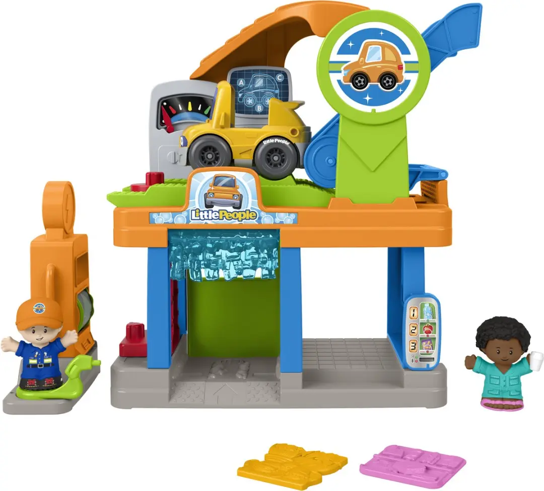 Fisher-Price Little People Tankplezier Benzinestation JJY97 - Meerkleurig