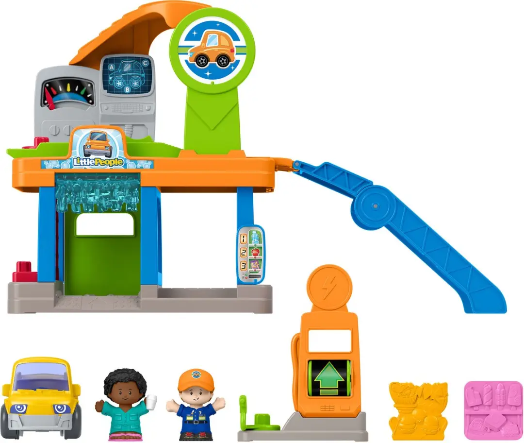 Fisher-Price Little People Tankplezier Benzinestation JJY97 - Meerkleurig