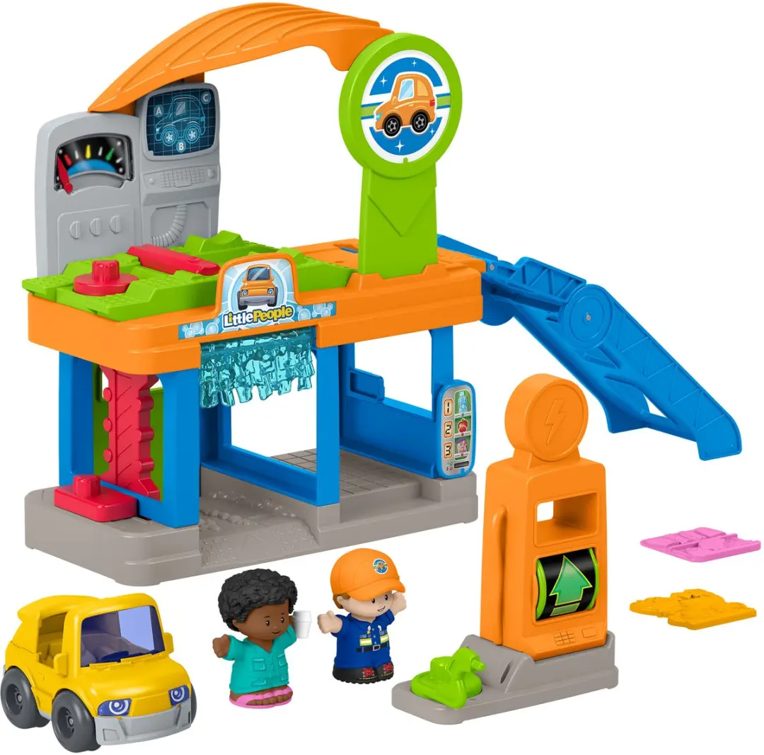 Fisher-Price Little People Tankplezier Benzinestation JJY97 - Meerkleurig