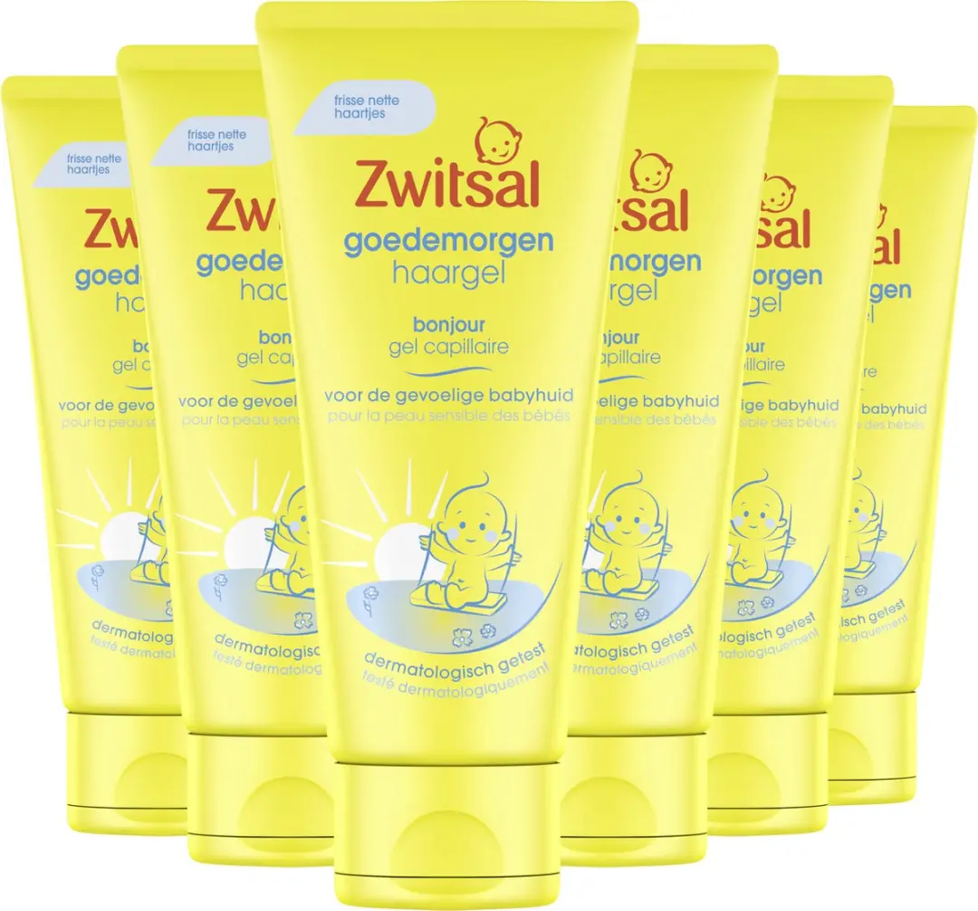 Zwitsal Haargel Goedemorgen 6x100ml - Huidvriendelijk
