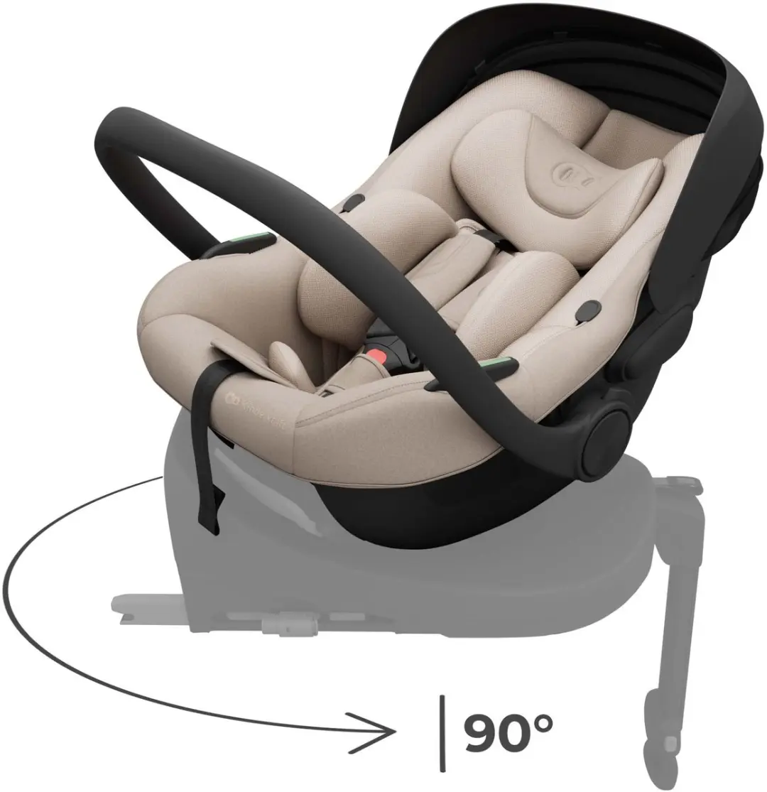 KinderKraft ENDURA SAFE FX ISOFIX Basis - Draaibaar 360° - Beige