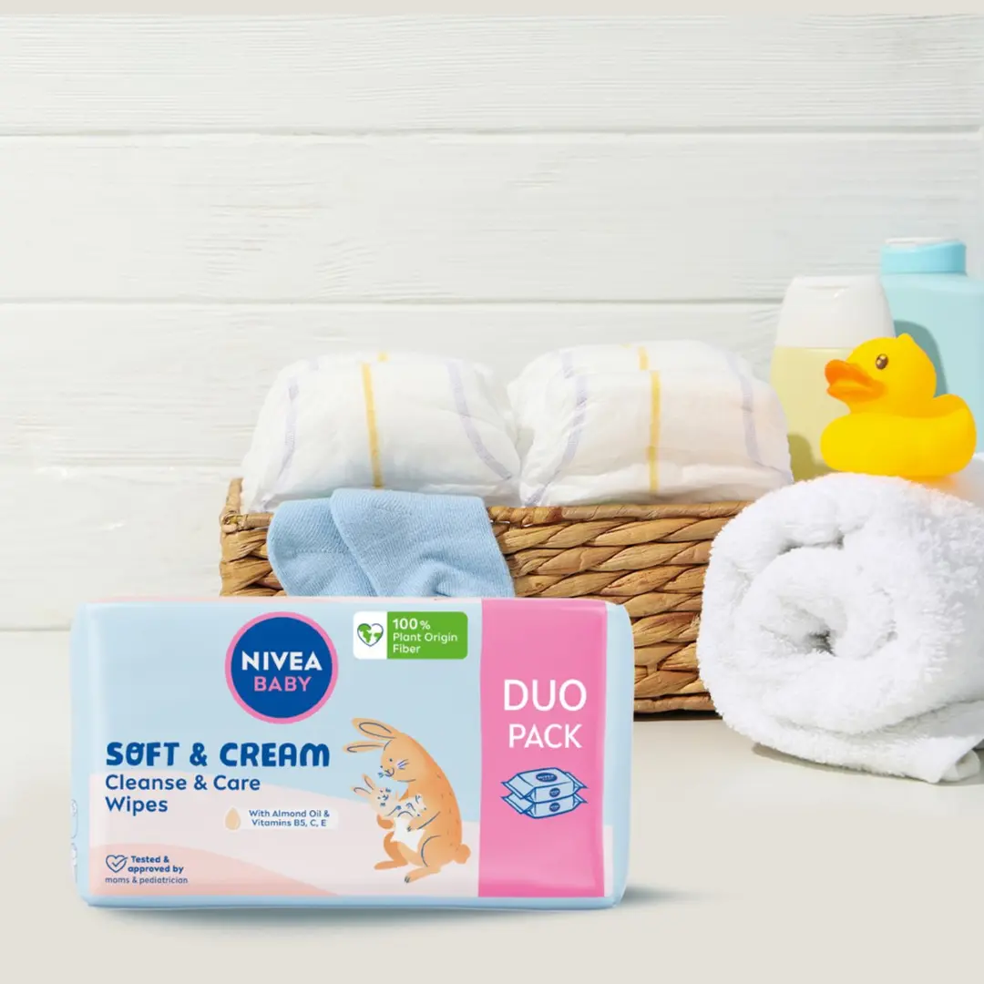 NIVEA Baby Billendoekjes Soft & Cream 114 Stuks