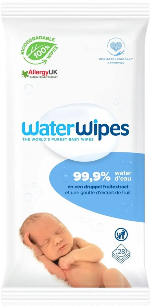 WaterWipes Bio Baby Billendoekjes - 28 Stuks
