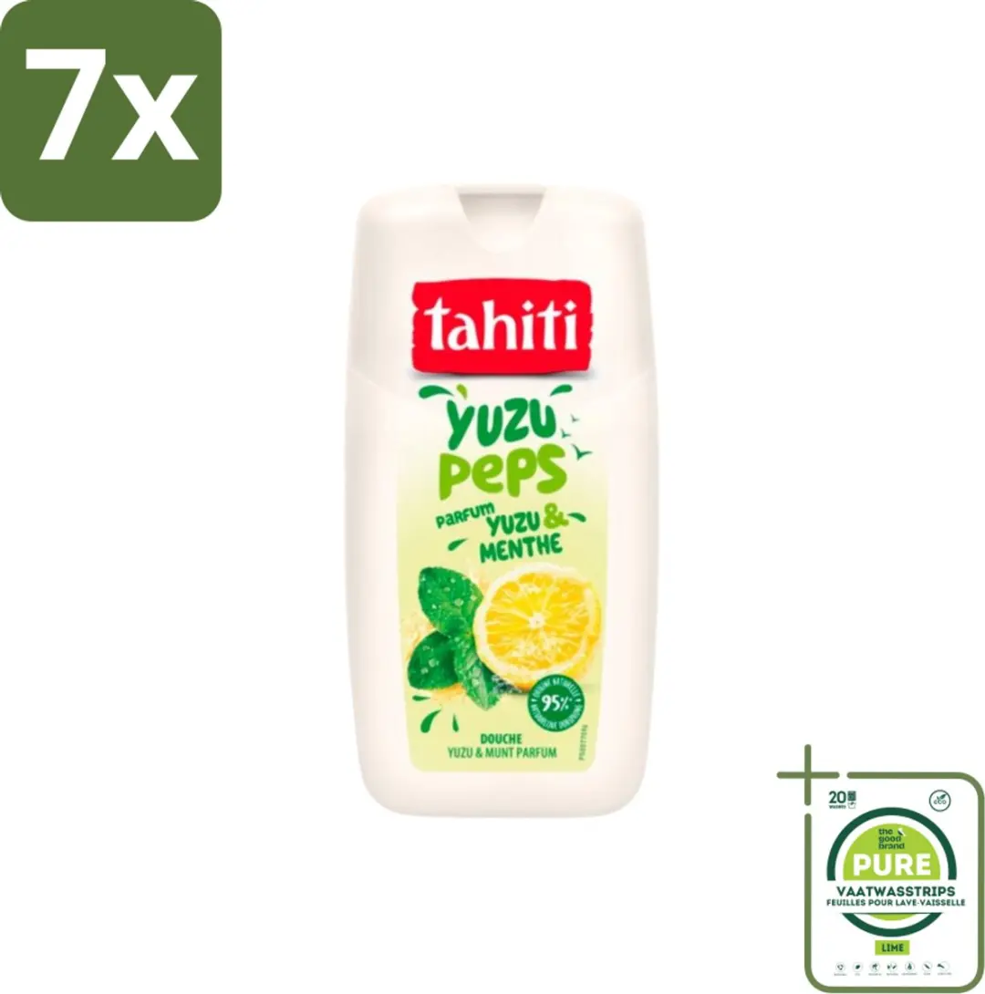 Tahiti Douchegel Yuzu & Munt 1750ml - 7 Stuks