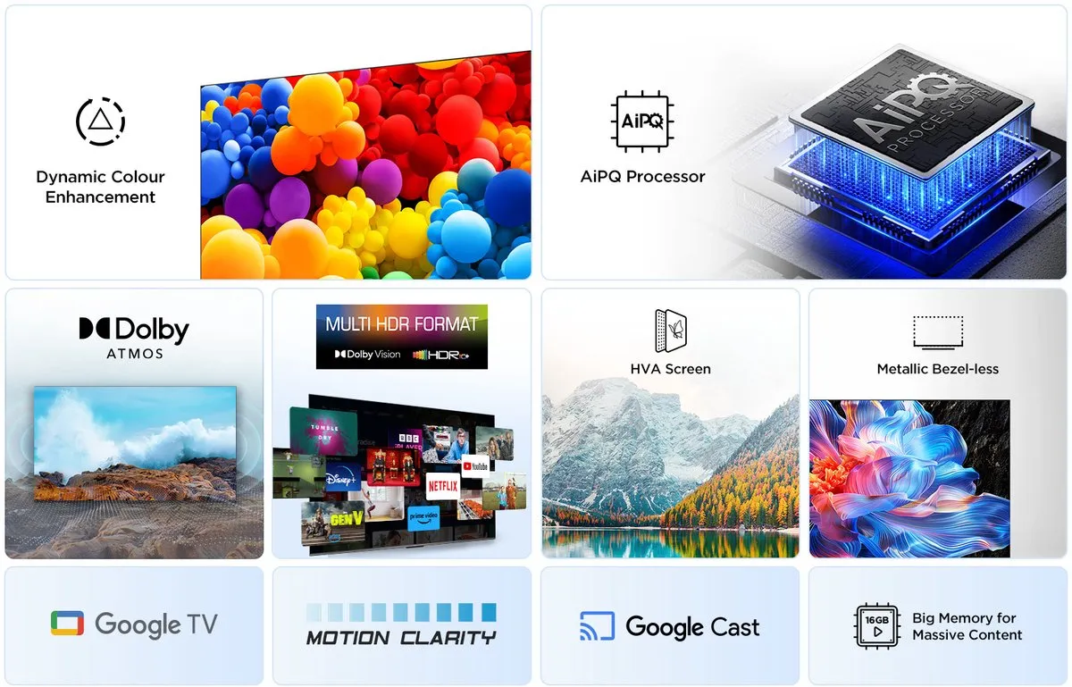 TCL 65V6C 65 4K Smart TV - Metallic - afbeelding 6 van 6
