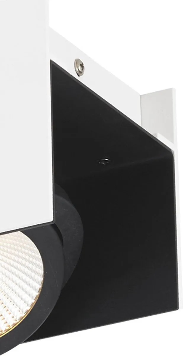 Eglo Vidago Plafondlamp LED 2 Lichtpunten - Wit/Zwart - Dimbaar
