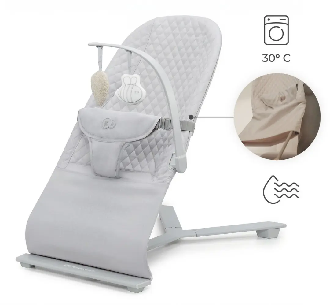 KinderKraft MIMI Wipstoel - Lichtgrijs