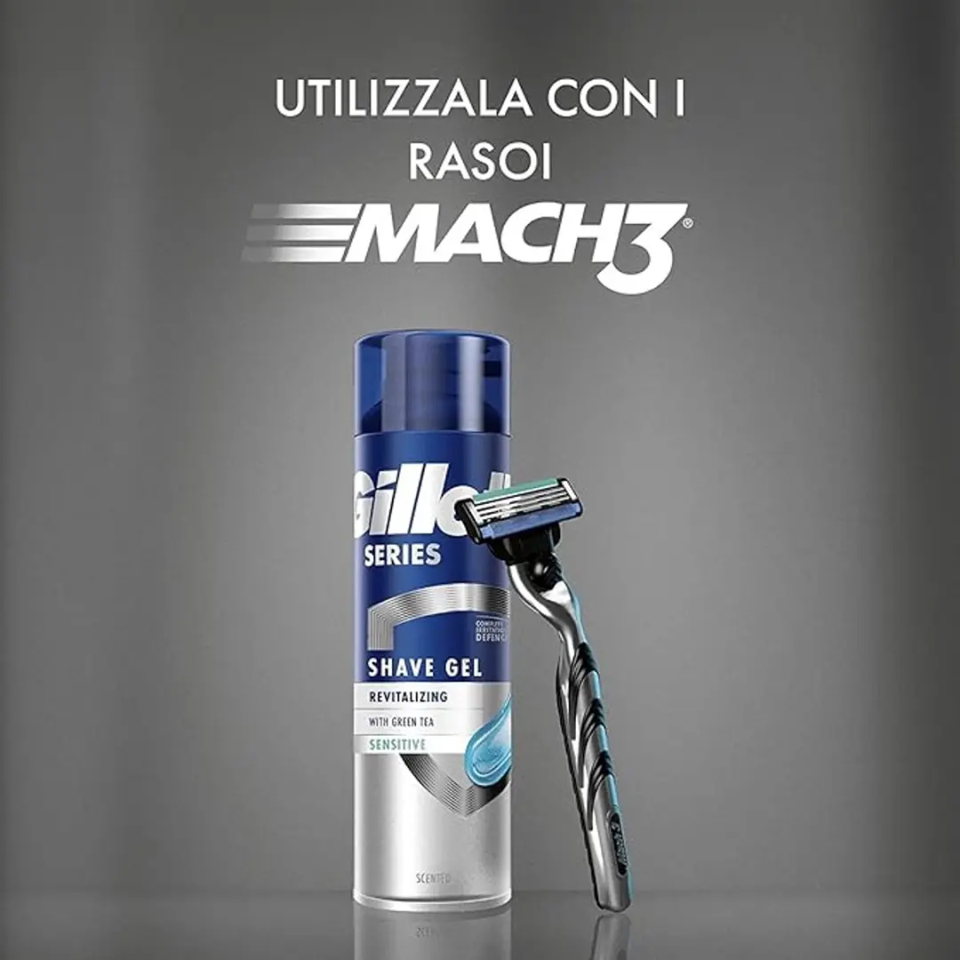 Gillette Series Scheergel Revitaliserend 200ml - 6 Stuks