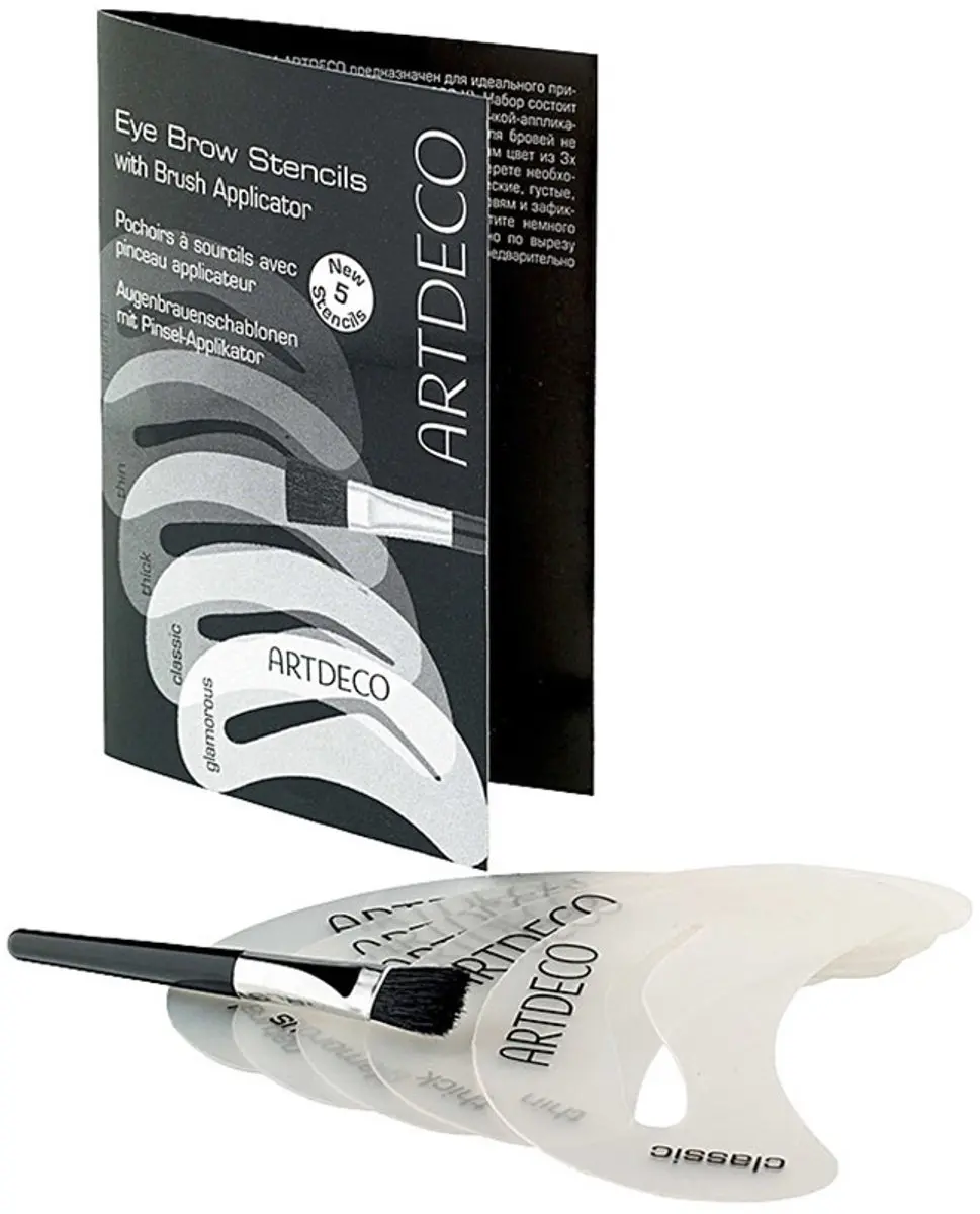 Artdeco Eye Brow Stencils met Penseel - 6 Stuks