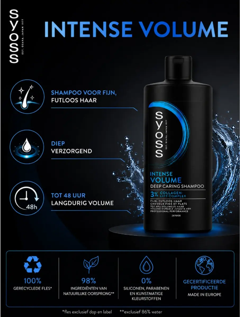 Syoss Intense Blonde Deep Caring Shampoo 440ml - 6 Stuks