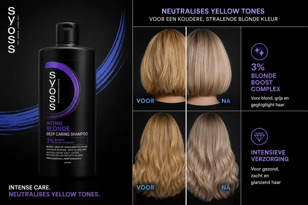 Syoss Intense Blonde Deep Caring Shampoo 440ml - 6 Stuks