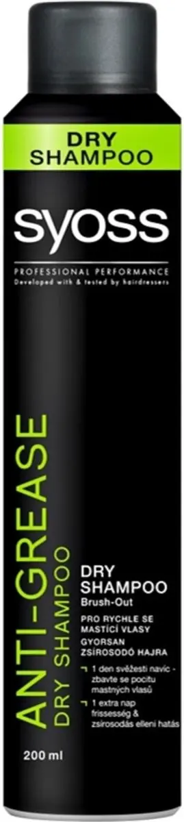 Syoss Anti Grease Dry Shampoo 200ml