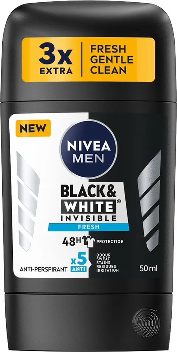NIVEA Black&White Invisible Fresh Anti-transpirant Stick 50ml